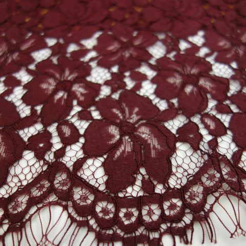 floral lace with scallop edges